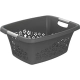 Rotho flowers skittentøyskurv 25l antrasitt