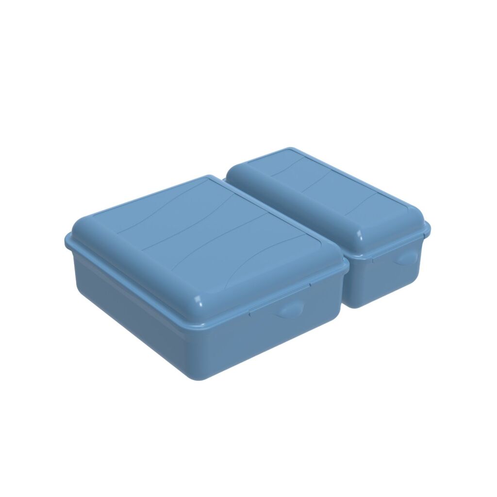 Rotho Twin Lunchbox 1.05+0.55l Horizon Blue