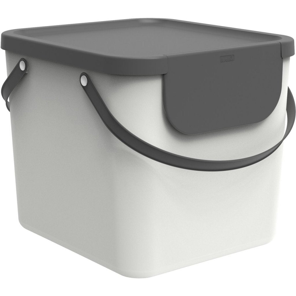 Rotho albula waste separator 38.8x35.5x33.9 cm 40l white