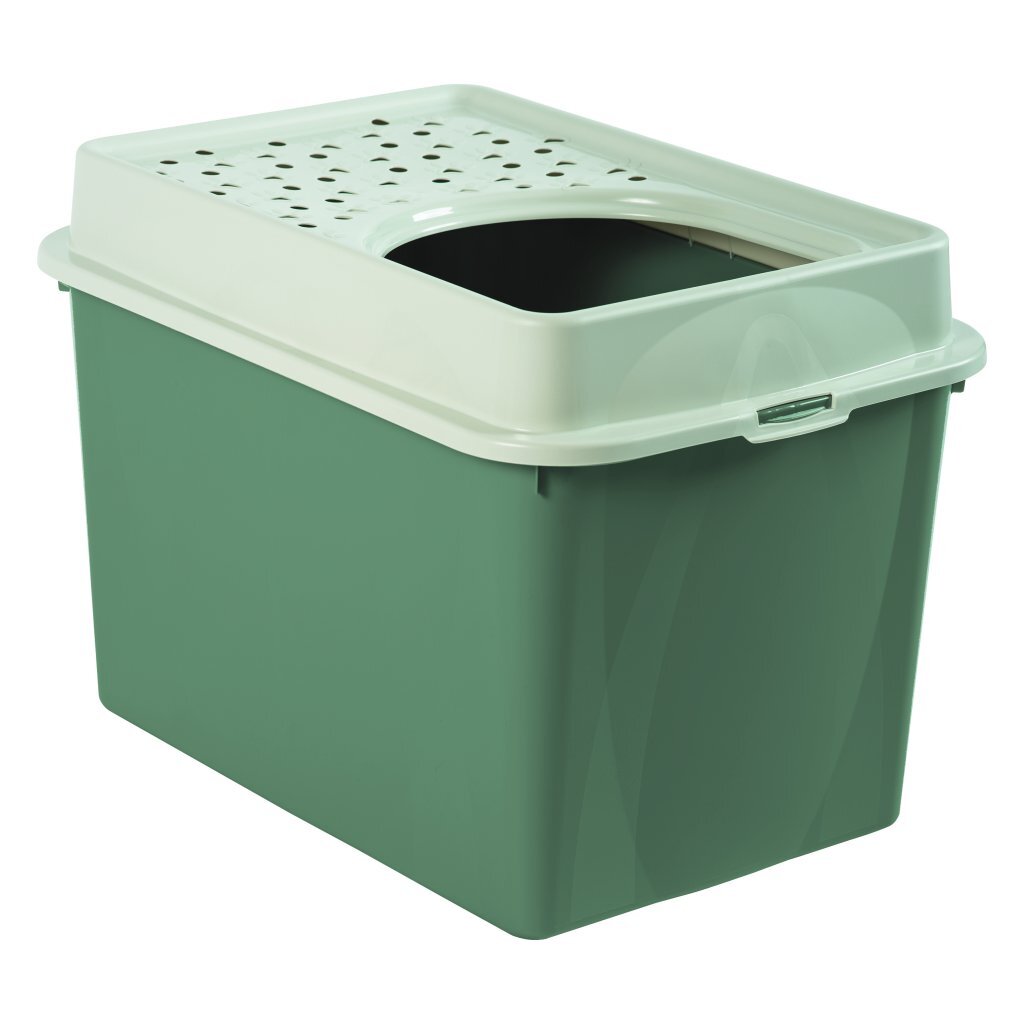 Rotho eco berty hiekkalaatikko yläsisäänkäynnillä vihreää hiekkaa