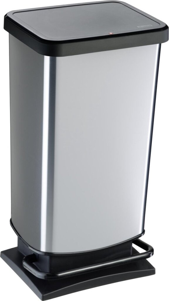 Rotho Paso Pedal bin 40l silver metallic