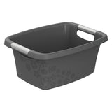 Kôš na bielizeň Rotho flowers 12l antracit