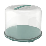Rotho Fresho Cake box XL 35.5x34.5x26 cm Mistletoe Green Transparent