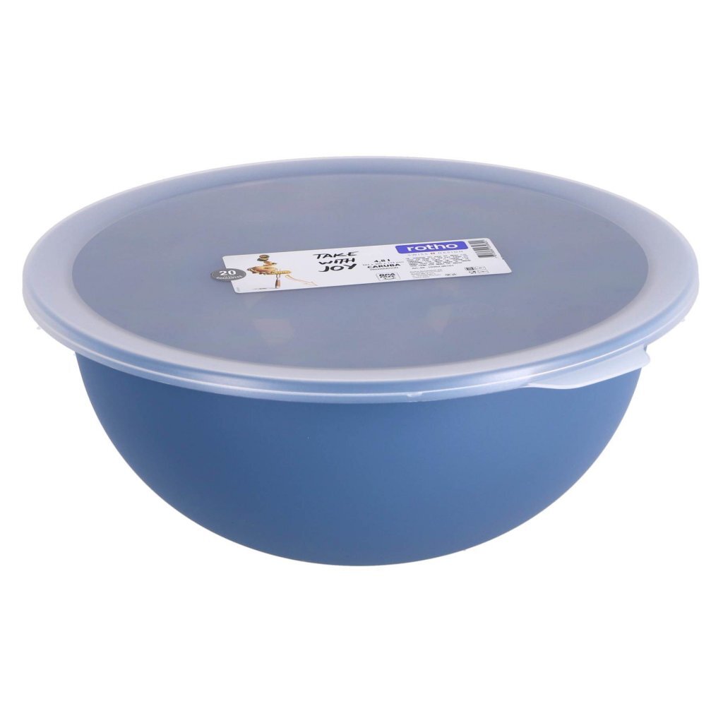Rotho schaal met deksel 4,8 l horizon blauw