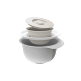 Rotho fresh mixing bowl with splash cover 4l cool gray