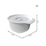 Rotho fresh mixing bowl with splash cover 4l cool gray