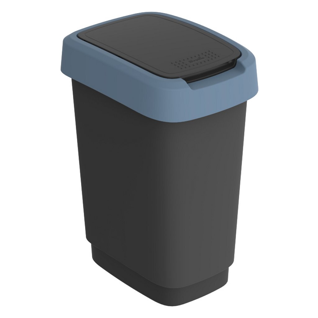 Rotho Twist Offall Bin 10L Horizont blo Anhracit
