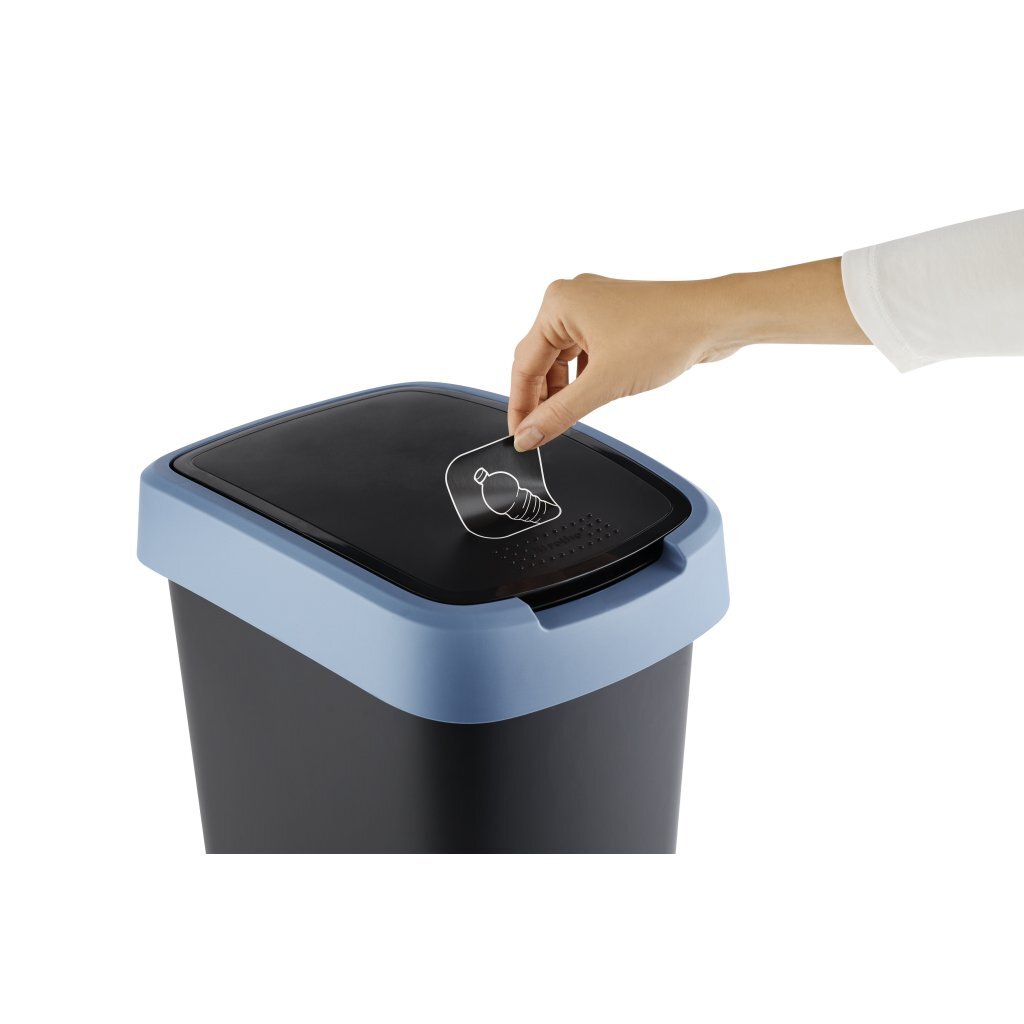 Rotho Twist Offall Bin 10L Horizont blo Anhracit