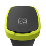 Rotho twist waste bin 25l lime anthracite