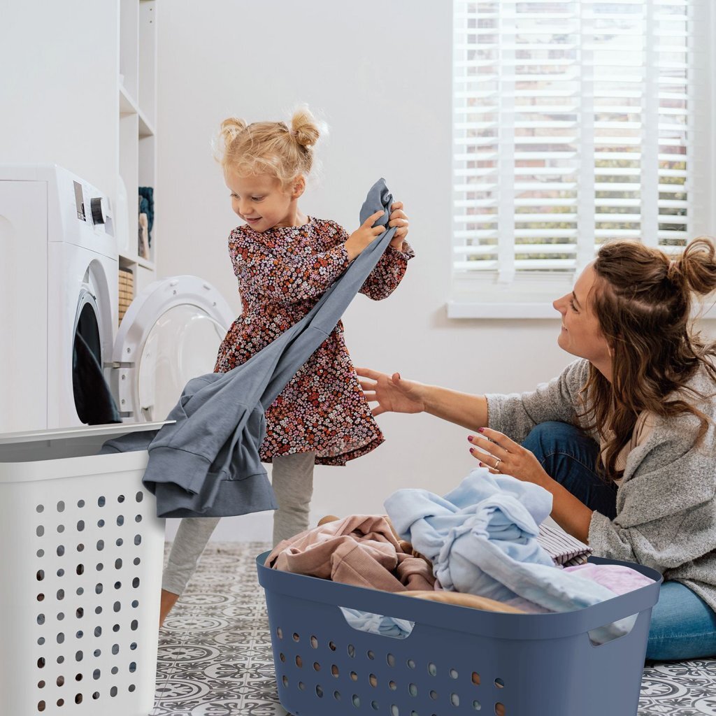 Rotho Jona laundry basket 39l Horizon Blue