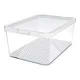 Rotho cauma koelkastorganizer 4.65l wit transparant