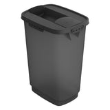 Rotho cody pet food container 25l anthracite transparent