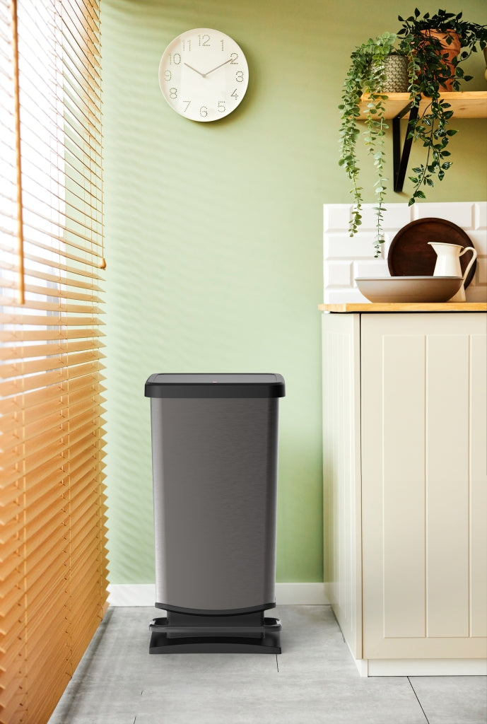 Pedal bin - waste bin 40 l paso graphite