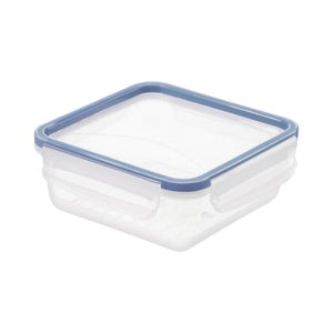 Frischhaltedose quadratisch 0,8 l Klickverschluss blau | 2 Stk