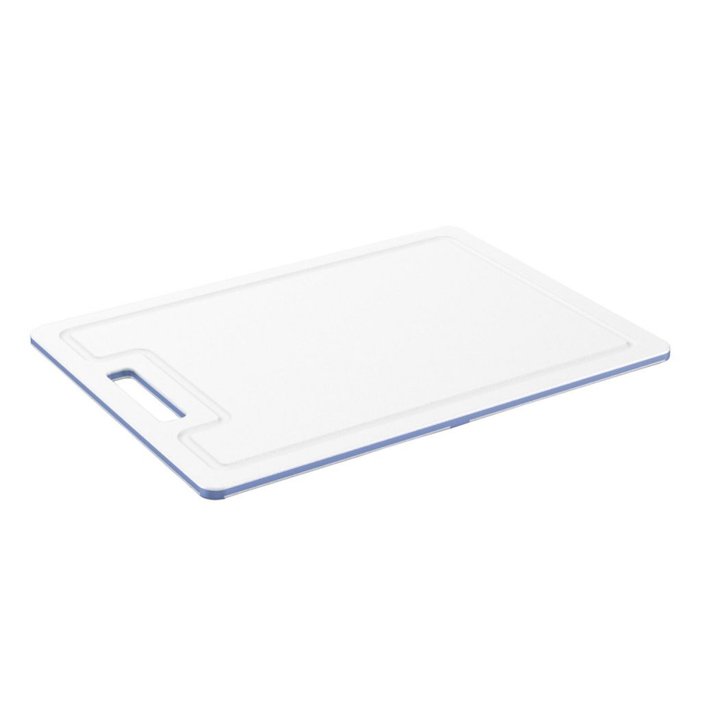 Rotho Caruba Schneidebrett 34x25x0,9 cm weißer Horizont Blau