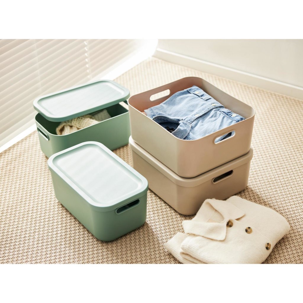 Rotho albula storage box 12l mistletoe green