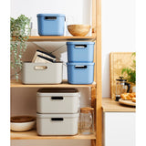 Rotho albula storage box 12l horizon blue