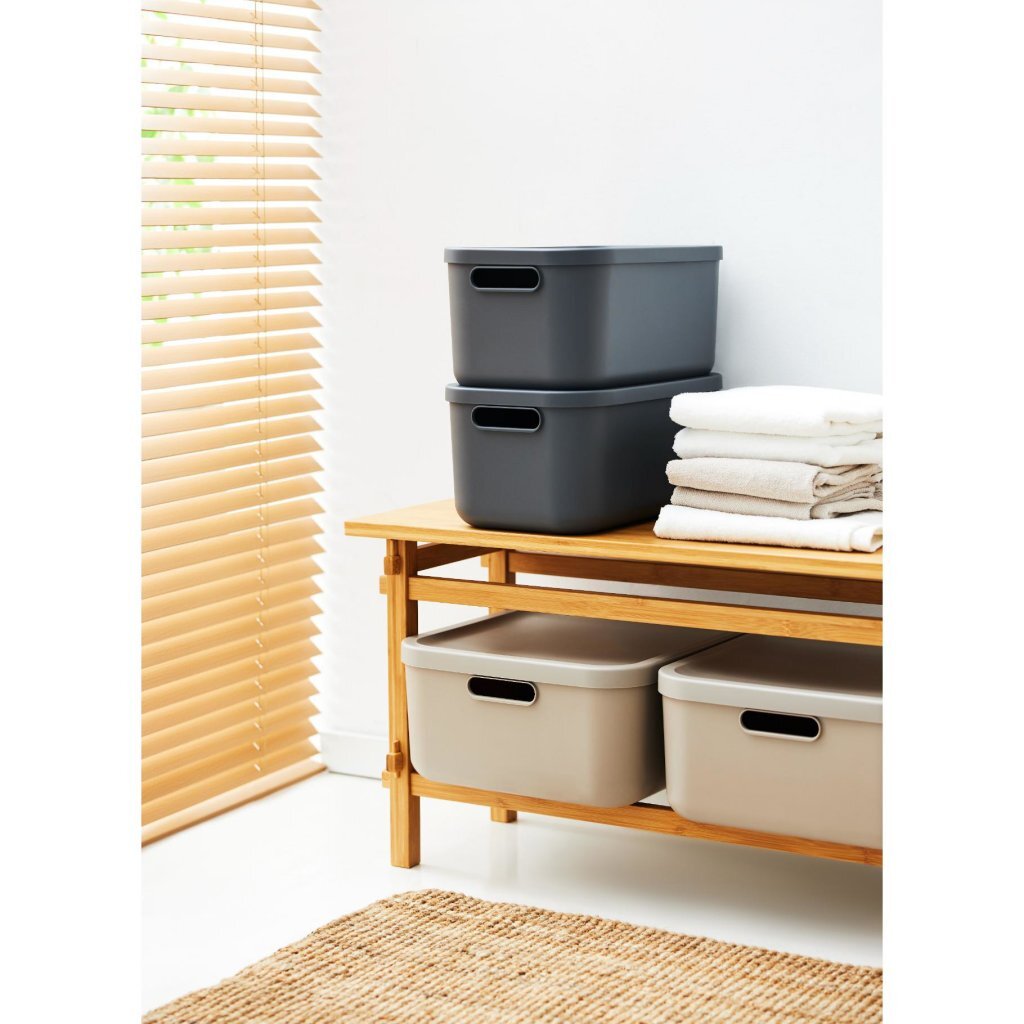 Rotho albula storage box 12l anthracite