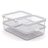 Rotho Cauma Set Fridge Organizer 2.6l + 2x1.2l transprant