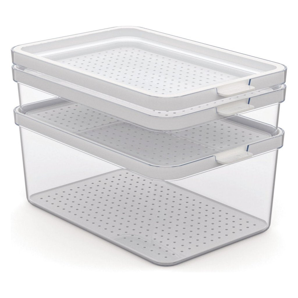 Rotho Cauma Set Fridge Organizer 1.3L + 2.6L + 4.65L Transparent