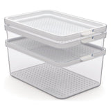 Rotho Cauma Set Fridge Organizer 1.3L + 2.6L + 4.65L Transparent