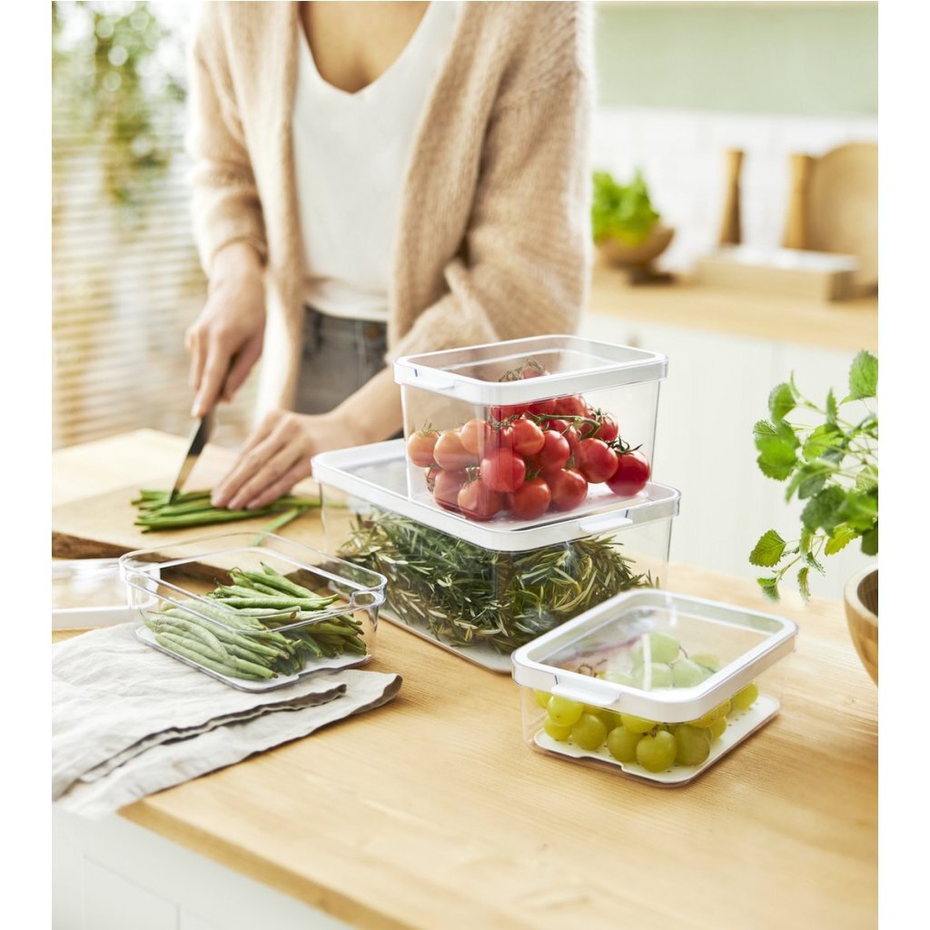 Rotho Cauma Set Fridge Organizer 1.3L + 2.6L + 4.65L Transparent