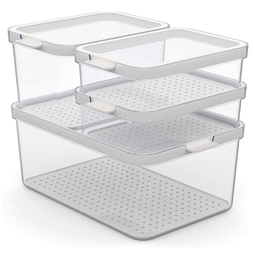 Organizátor ledničky Rotho Cauma 4,65L + 2,15L + 2x 1,2 l Transparent