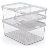Organizátor ledničky Rotho Cauma 4,65L + 2,15L + 2x 1,2 l Transparent