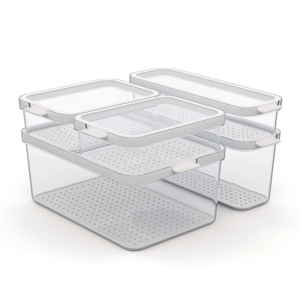 Organizátor ledničky Rotho Cauma 4,65L + 2L + 1,15L + 2x 1,2 l Transparent