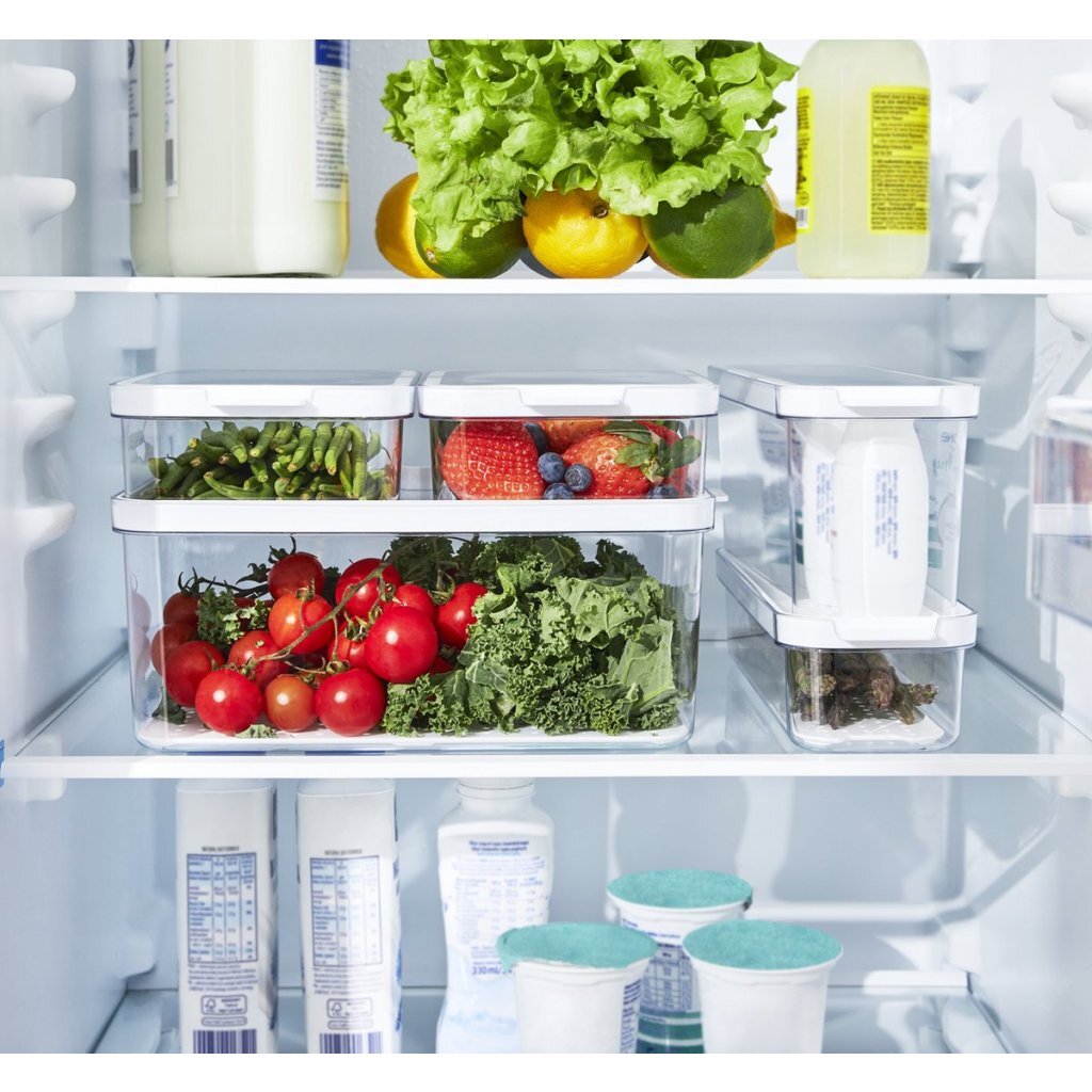 Rotho Cauma Set Fridge Organizer 4.65L + 2L + 1.15L + 2x 1.2l Transparent