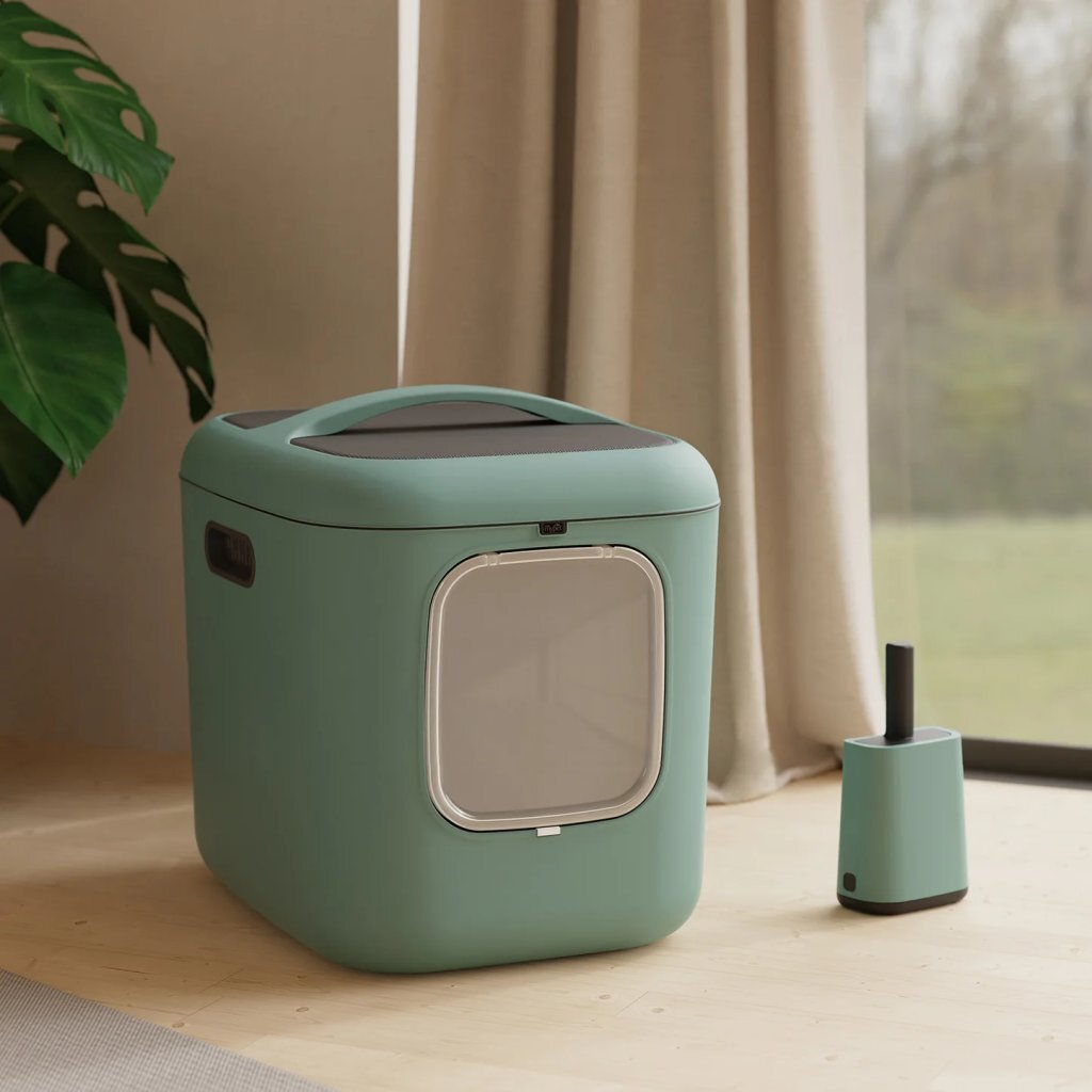 Rotho MyPet Biala XL Kattenbak 61.4x49.2x57.6 cm Green