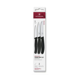 Victorinox set de couteaux d'office 3 pièces noir