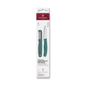 Scian feannadh Victorinox + peeler glas