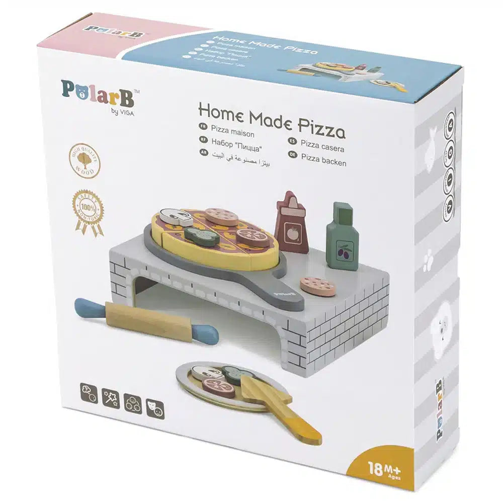 Oku polar b wooden toy pizza oven