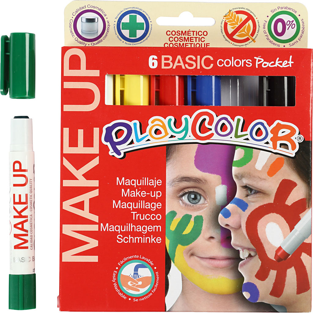 Playcolor® playcolor make up, various colors, 6x5 gr 1 box