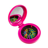 Out of the blue pocket mirror with hairbrush ø7cm