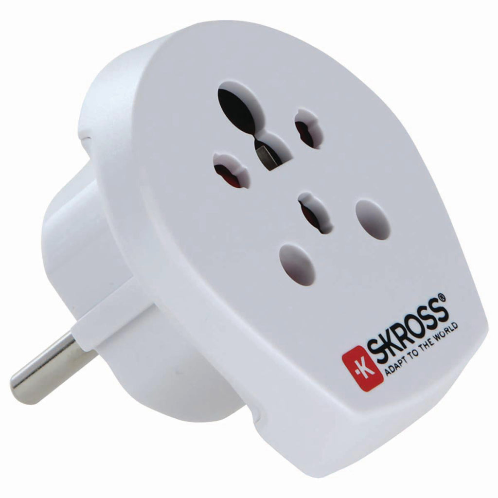 Skross Skross Skr1500217E Adattatore da viaggio India Israel Danimarca in Europa