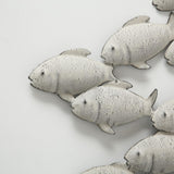 Boltze home wanddecoratie vissen metaal 97x53cm