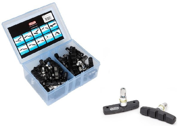 Brzdové destičky V-brzda 60 mm černá 25 kusů