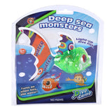 Diving fish with large teeth and light assorted