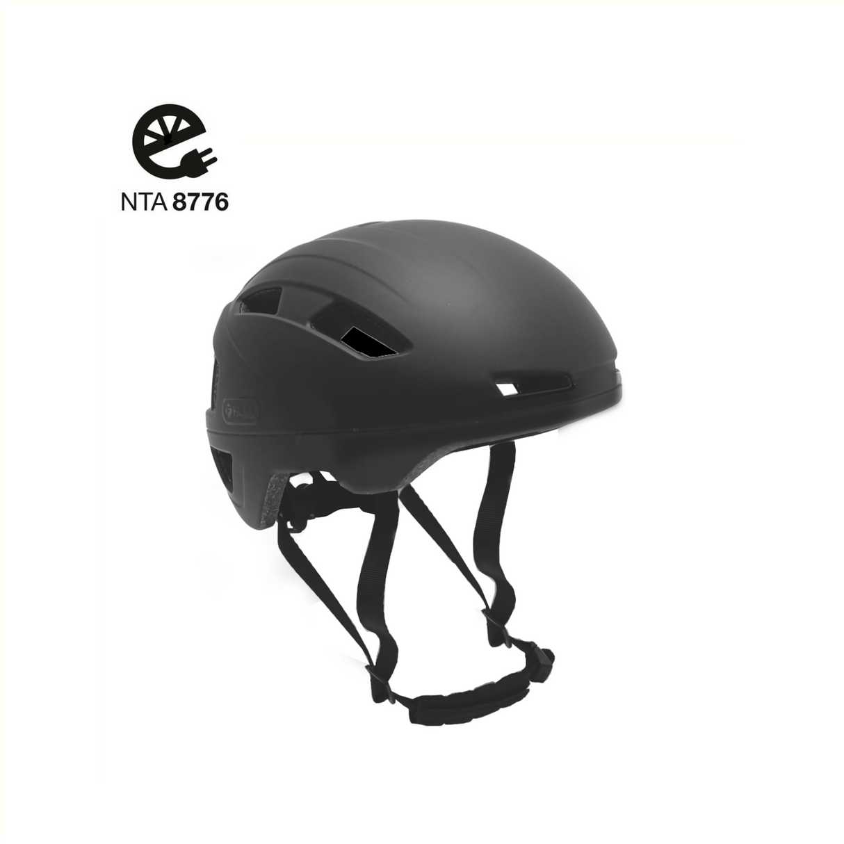 Hjelm 59-61 cm unisex mat sort størrelse l