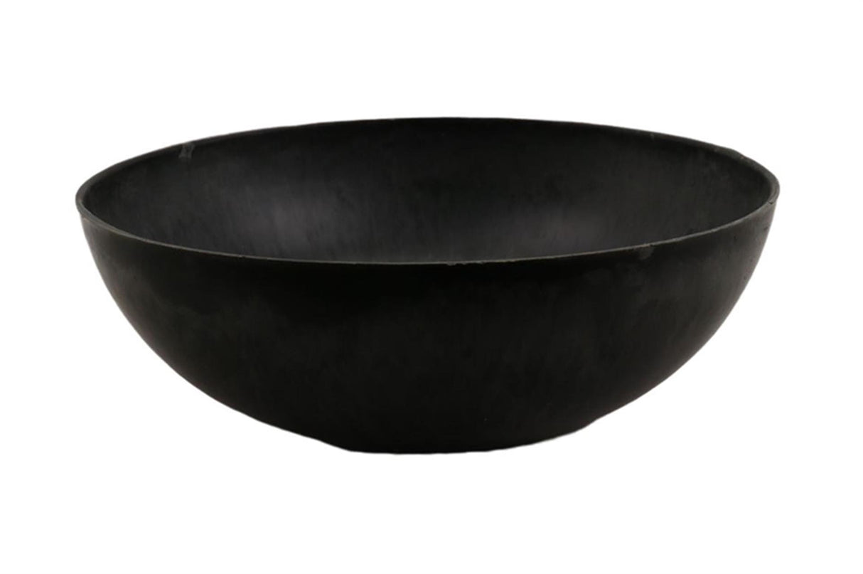 Hbx natural living schaal melamine ø30xh10cm zwart