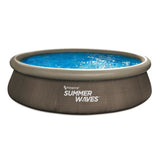 Summer Waves Swimming pool Quick Set 366 x 76 cm Dark Double Rattan + Filter pump
