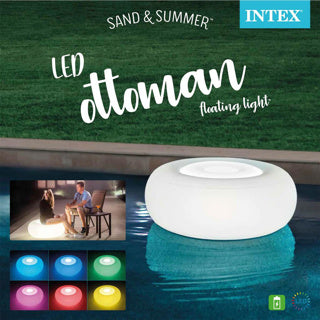 Intex - nafukovací LED poef