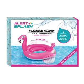 Alert inflatable island flamingo 310x270x175 cm