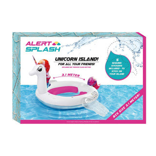 Alert inflatable island unicorn 310x270x175 cm