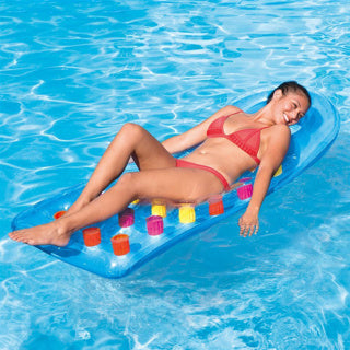 Summer Waves Airbed Pocket Window 188 x 71 cm Blue