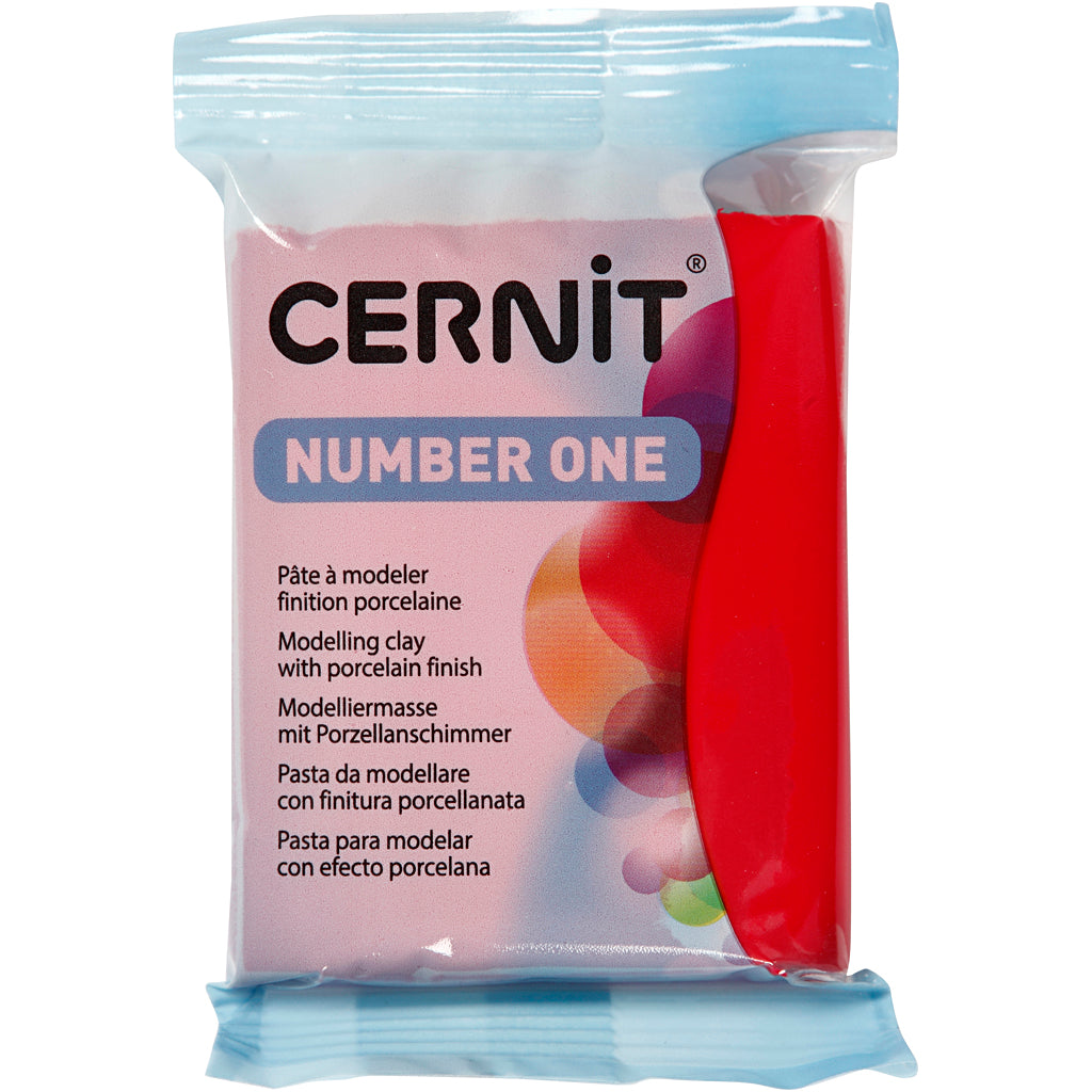 Creativ company cernit, Christmas red (463), 56 gr 1 box