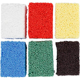 Soft foam clay standard colors, 6x10gr.