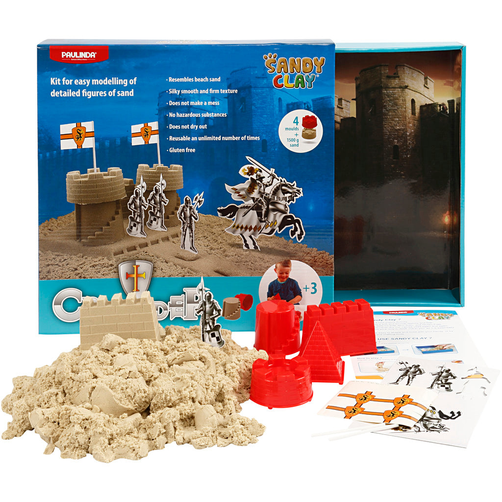 Sandy clay®, knight's castle, natural, 1 set